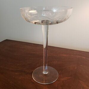Vintage Tiffin Glass Princess Pedestal Compote Comport Dish Stand